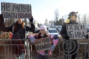 Dont Be Silent! Captivity Kills rally in Kyiv